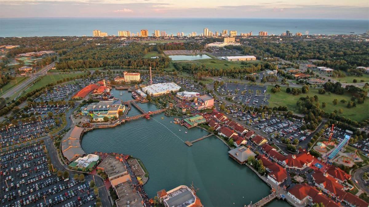 Broadway at the Beach Aerial